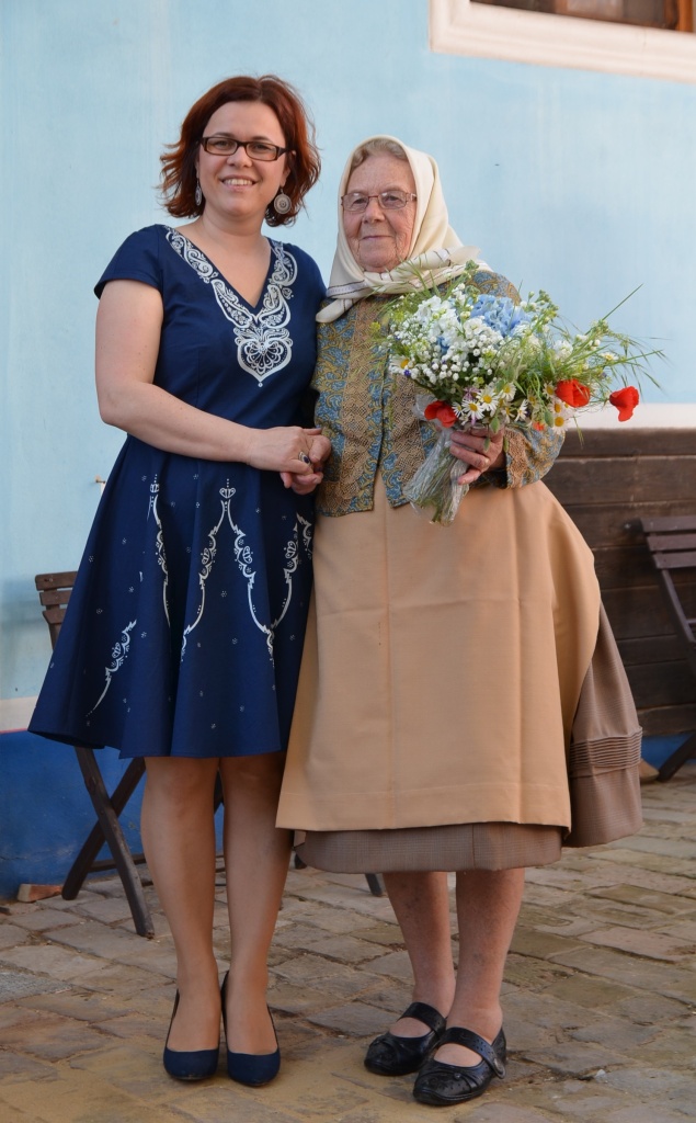 V Lanžhotě se spoluzakladatelkou Folklorní výtvarné akademie Dagmar Benešovou, r. 2016