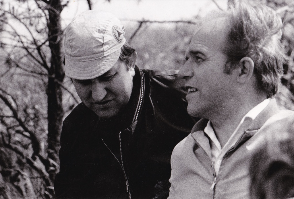 S vedoucím produkce Zdeňkem Stiborem při natáčení filmu Rodeo